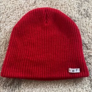 NEFF red beanie